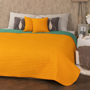 4Home Přehoz na postele Doubleface oranžová/zelená  - produkt na 4home