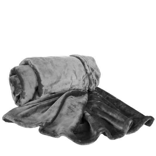 SCANquilt - pléd COMFORT šedá 150 x 200 cm - Atraktivní plédy a přehozy