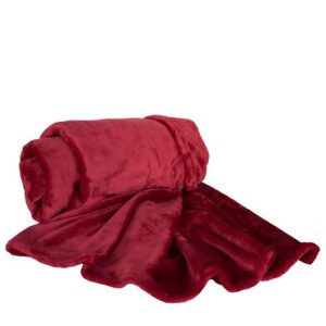 SCANquilt - pléd COMFORT červená 150 x 200 cm - Atraktivní plédy a přehozy