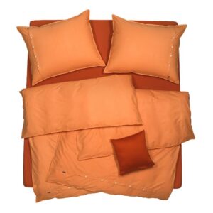 SCANquilt - povlečení VELVET oranžová 140 x 200 cm - běžný - Povlečení SCANquilt