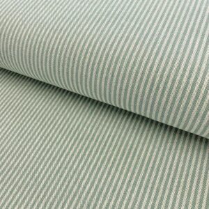 Dekorační látka DOBBY Colored stripe soft green Designové dekorační látky - pro šití