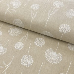 Dekorační látka Linenlook Elegant dandelion natural Designové dekorační látky - pro šití