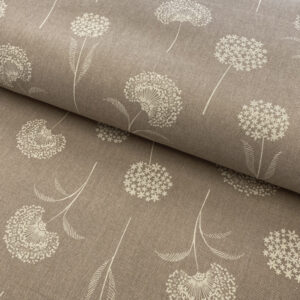 Dekorační látka Linenlook Elegant dandelion taupe Designové dekorační látky - pro šití