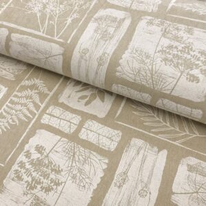 Dekorační látka Linenlook Herbarium patch Designové dekorační látky - pro šití