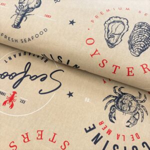 Dekorační látka Linenlook Seafood restaurant Designové dekorační látky - pro šití