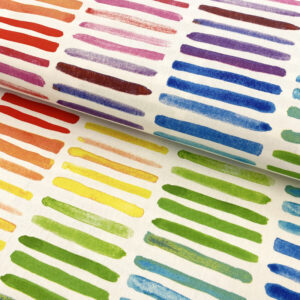 Dekorační látka premium Colorful rainbow stripe Designové dekorační látky - pro šití