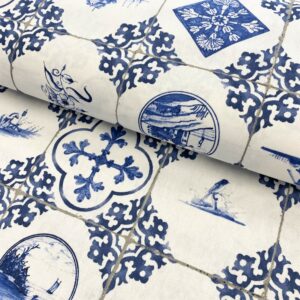 Dekorační látka premium Dutch tile Designové dekorační látky - pro šití