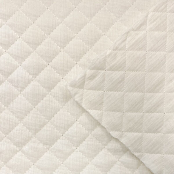 Dvojitá gázovina/mušelín QUILT ecru Jednobarevná dvojitá gázovina - pro šití