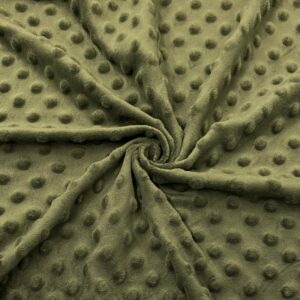 Minky army green Fleece - pro šití