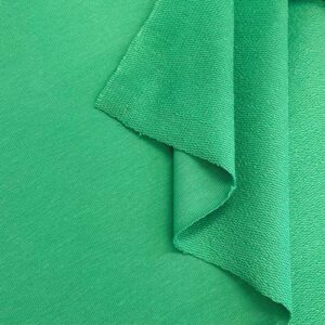 Teplákovina GOTS green Jednobarevná teplákovina BIO - pro šití