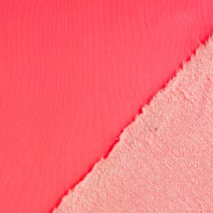 Teplákovina NEON pink Nepočesaná teplákovina - pro šití