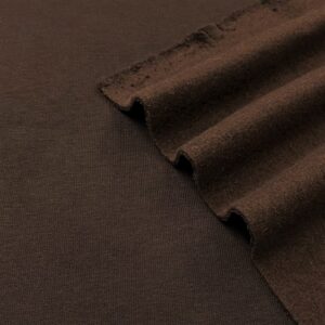 Teplákovina počesaná JOGGING dark brown Počesaná teplákovina - pro šití