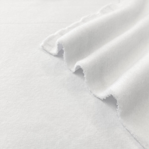 Teplákovina počesaná JOGGING white Počesaná teplákovina - pro šití
