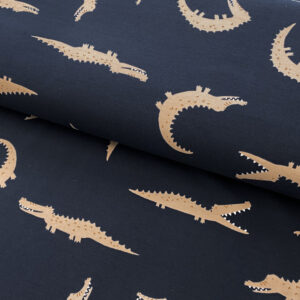 Úplet Alligator navy Designový úplet - pro šití