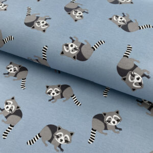 Úplet Raccoon blue shadow Designový úplet - pro šití
