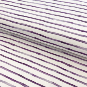 Úplet Snoozy fabrics Friends stripe violet digital print Designový úplet - pro šití