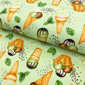 Úplet Sweet cone digital print Designový úplet - pro šití